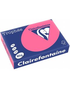 Ramette de papier Trophée de 500 feuilles A4 - Rose Fuchsia : CLAIREFONTAINE Exemple