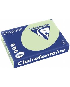 Ramette de papier de 250 feuilles A3 160g - Vert Golf : CLAIREFONTAINE Trophée Image