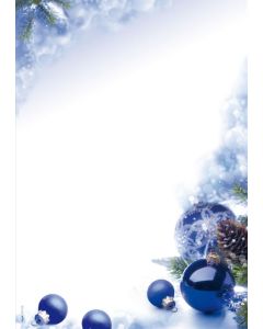 Papier à motif de Noël - Harmonie Bleue - Lot de 100 feuilles : SIGEL image