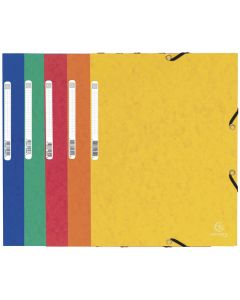 Chemise à élastiques 3 rabats - Assortiment : EXACOMPTA Carte lustrée Modèle