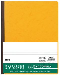 EXACOMPTA 6420E : Registre ligné et folioté - couverture