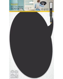 Tableau noir décoratif - Ardoise 320 x 470 mm Bulle SECURIT Silhouette Image
