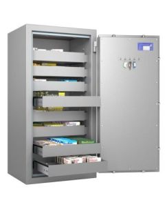 Coffre pour stupéfiants à clé - 8 tiroirs - 127L HARTMANN Pharma Protect 