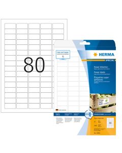 HERMA etiquettes blanches résistantes aux intempéries 35,6 x 16,9 mm 10901