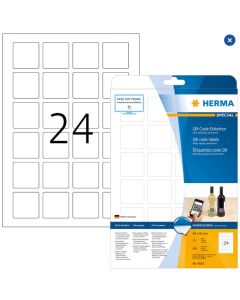HERMA Étiquettes pour codes QR 40 x 40 mm 9642 Blanc