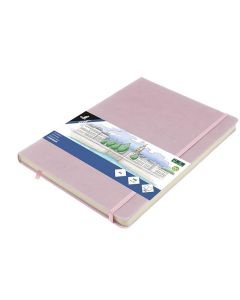 Cahier de Croquis A4 - Couverture rigide PU Lilas KANGARO 