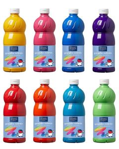 Gouaches liquides 1000 ml Assortiment de couleurs LEFRANC