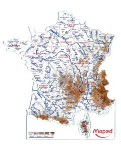 Carte de France Lot de 2 gabarits : MAPED