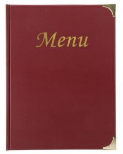 Protège-menus A4 en plastique - Bordeaux SECURIT BASIC