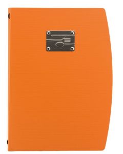 Protège-menus A4 en plastique - Orange SECURIT Rio BESTECK 
