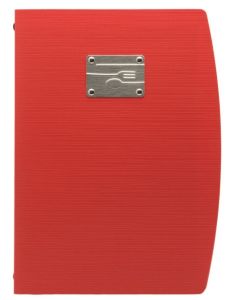 Protège-menus A4 en plastique - Rouge SECURIT Rio BESTECK 