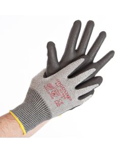 Gants de travail anti-coupure - Taille M - Gris/Noir : HYGOSTAR Cut Safe Visuel