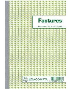 FACTURE avec TVA - Manifold 210 x 148 mm - Autocopiant Dupli EXACOMPTA 