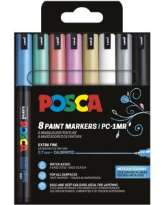 Marqueur peinture - Assortiment PC-1MR POSCA  Lot de 8