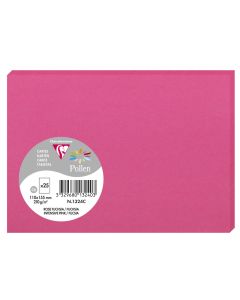 Photo Cartes en papier - C6 110 x 155 mm - Rose Fuchsia CLAIREFONTAINE Pollen Lot de 25