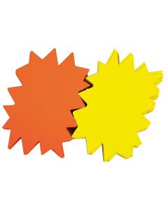 Photo Carton fluo non effaçable - Étoile - 160 x 240 mm - Jaune/Orange AGIPA 