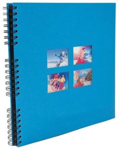Photo Album photos à spirales - 320 x 320 mm - Bleu EXACOMPTA Milano