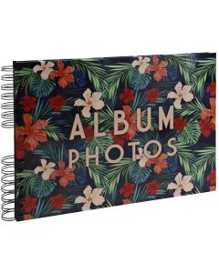 Photo Album photos à spirales - 320 x 220 mm - Motif floral EXACOMPTA Tropical Image