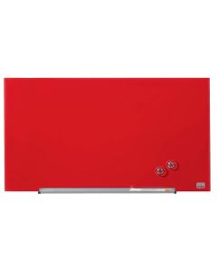 Tableau magnétique en verre - Rouge - 680 x 380 mm NOBO Impression Pro Widescreen 31" 1905183