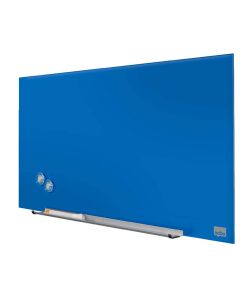 Tableau magnétique en verre - Bleu - 680 x 380 mm NOBO Impression Pro Widescreen 31" 1905187