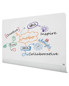 Tableau design en verre - Blanc - 1260 x 710 mm NOBO Impression Pro Widescreen 57" 1905192