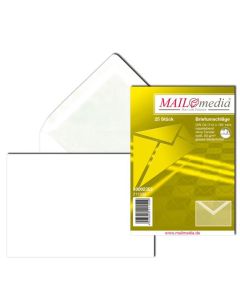 Enveloppes à rabat gommé sans fenêtre - 110 x 220 mm MAIL MEDIA 221500
