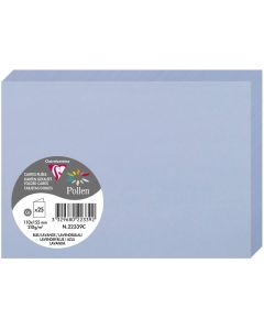 Photo Cartes double en papier - 110 x 155 mm C6 - Bleu lavande CLAIREFONTAINE Pollen