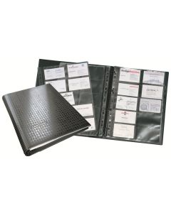 Photo Classeur à anneaux 400 cartes de visite - PVC noir DURABLE Visifix Centium
