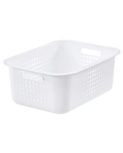 Photo Corbeille de rangement - 280 x 370 x 150 mm - Blanc SMARTSTORE Basket Recycled