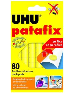 Photo UHU : Lot de 80 pastilles adhésives repositionnables - Patafix jaune Modèle