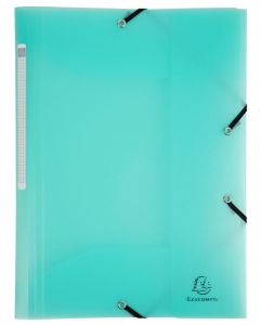 Photo Chemise A4 à élastiques en PP - Vert EXACOMPTA Chromaline Pastel