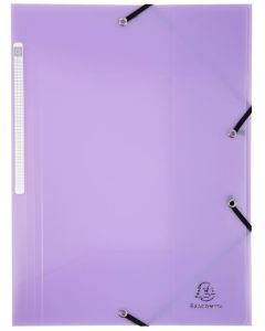 Photo Chemise A4 à élastiques en PP - Mauve EXACOMPTA Chromaline Pastel