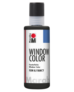 Photo MARABU FUN & FANCY :  Peinture pour Window Color - 80 ml - Noir