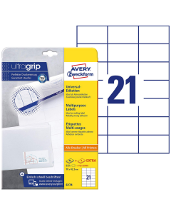 Photo Étiquettes adhésives - 70 x 42,3 mm - Blanc AVERY