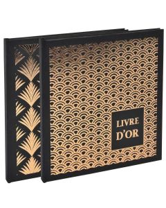 Livre d'or pour Messages - 21 x 19 cm EXACOMPTA Palmyre Noir
