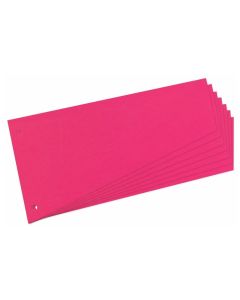 Photo Intercalaires en carton - Forme trapèze 230 x 120 mm - Rose : HERLITZ Lot de 100 réf. 10837565 