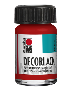 Photo MARABU : Vernis acrylique - Decorlack - 15 ml - Rouge géranium