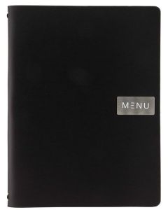 Protège-menus A4 - Cuir lisse - Noir SECURIT Royal Image