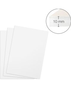 TRANSOTYPE : Lot de 15 plaques de mousse - 700 x 1000 mm - Blanc