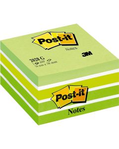 POST-IT CUBE Notes repositionnables - Vert  Light Rêve