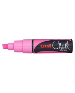 Marqueur à craie liquide Chalk PWE - 8 mm - Rose fluo : UNI-BALL photo