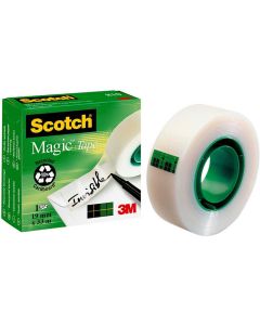 Ruban adhésif invisible Magic 810 - 19 mm x 33 m : SCOTCH Modèle