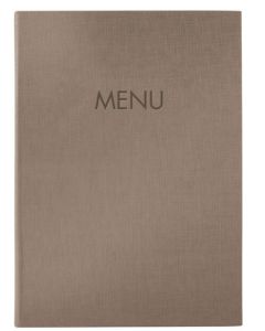 Chemise pour menu A5 en plastique - Beige SIGEL