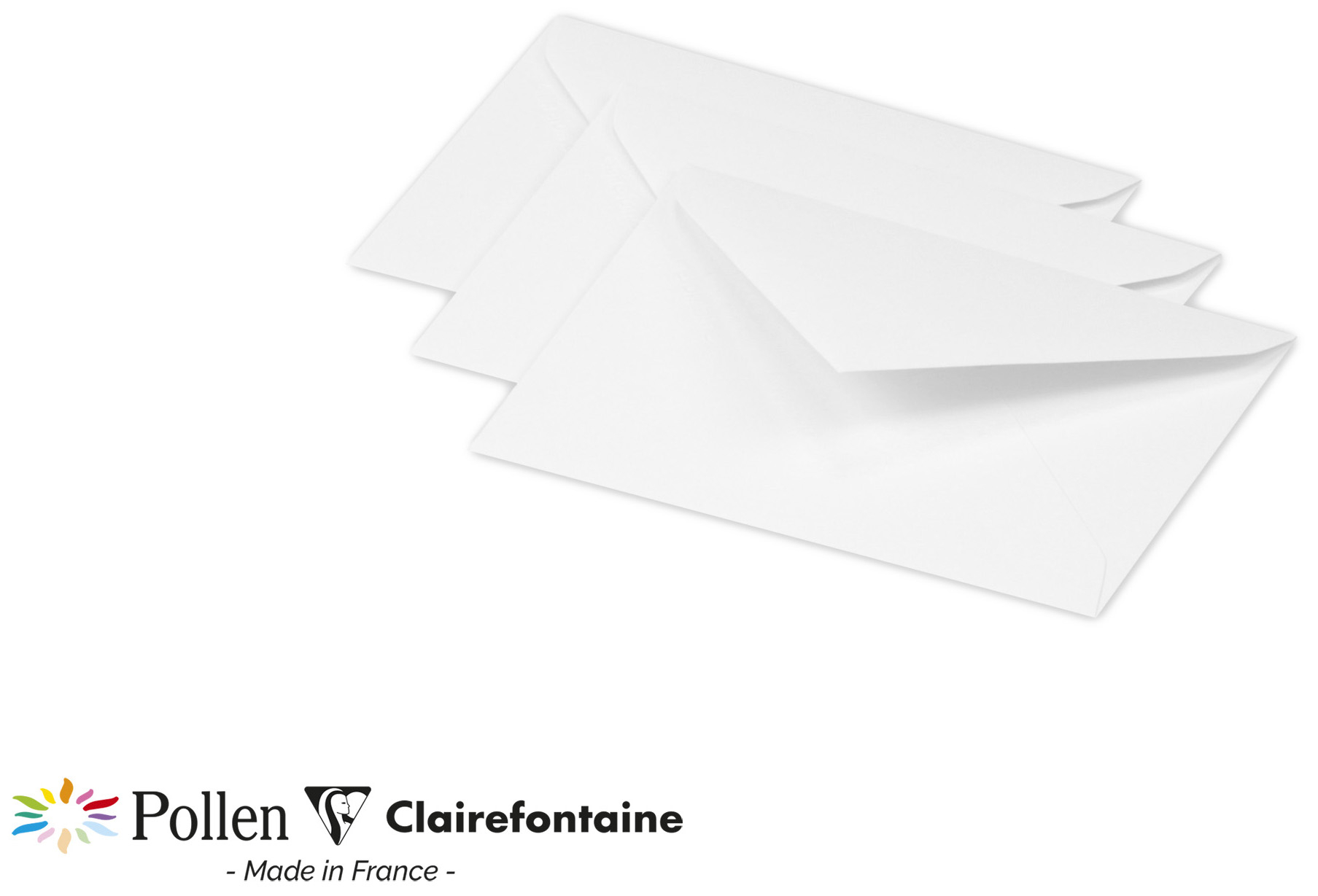 Enveloppes - 75 x 100 mm - Blanc POLLEN Lot de 20