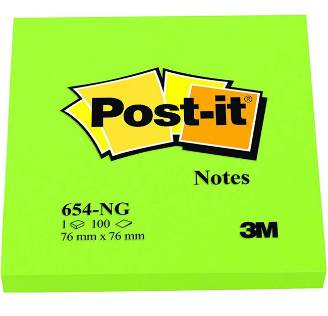 POST-IT CUBE Notes repositionnables - Bleu 76 x 76 mm Light Relax