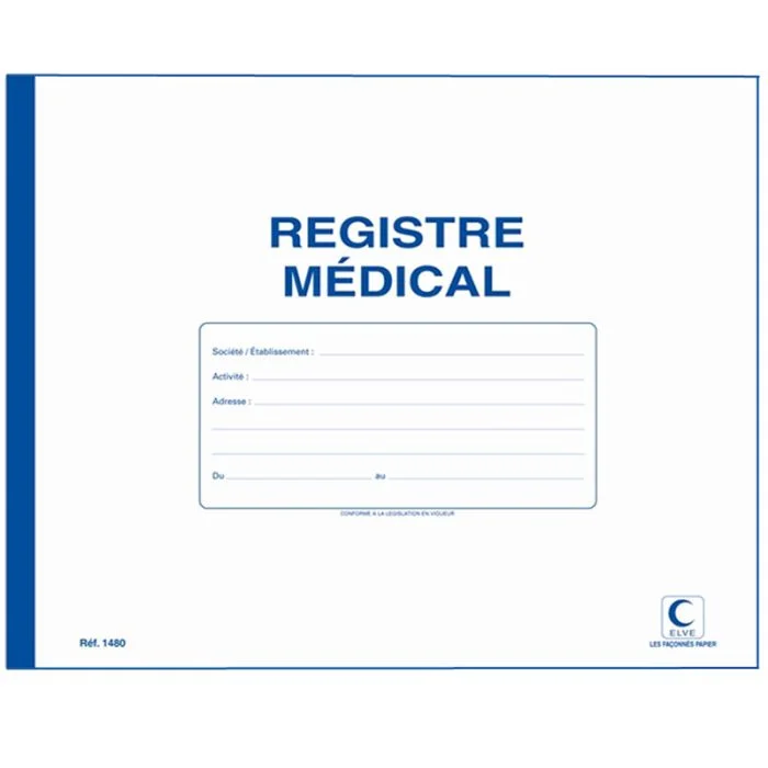 Registre D'internat – Cahier De Suivi Des Présences/absences Pour 50 élèves, Format 22x31cm